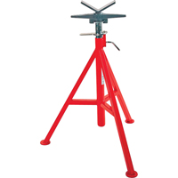 V Head High Pipe Stand #VJ-99, 71-132 cm Height Adjustment, 12" Max. Pipe Capacity, 2500 lbs. Max. Weight Capacity TNX168 | Par Equipment