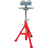 Roller Head  High Pipe Stand #RJ-99, 82-140 cm Height Adjustment, 12" Max. Pipe Capacity, 1000 lbs. Max. Weight Capacity TNX170 | Par Equipment