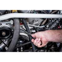 12-Point Long Pattern Wrench Set with Tool Roll, Combination, 15 Pieces, Imperial Par Equipment