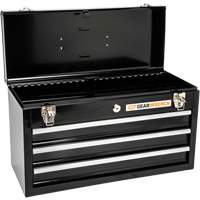 Portable Tool Box, 20" W, 3 Drawers, Black Par Equipment