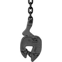 GX Plate Clamp with Chain Connector, 1000 lbs. (0.5 tons), 1/16" - 5/16" Jaw Opening TQB418 | Par Equipment