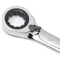 72-Tooth 12 Point Reversible Ratcheting SAE Wrench Set with Tool Roll, Combination, 7 Pieces, Imperial Par Equipment