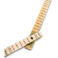R&egrave;gle de maçon surdimensionn&eacute; Red End, 6' lo, Bois, Graduations de 1/16" Par Equipment