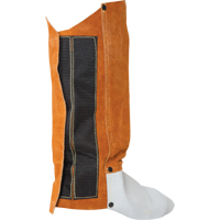 Leather Spats, 14" L, Lava Brown Par Equipment