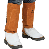 Leather Spats, 14" L, Lava Brown Par Equipment