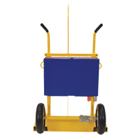 Welding Cylinder Torch Cart, Pneumatic Wheels, 24" W x 19-1/2" L Base, 500 lbs. TTV168 | Par Equipment