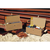 Hand Held Tool Box, 28" x 12" x 12", Steel, Tan TTW226 | Par Equipment