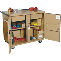 Jobmaster<sup>®</sup> Rolling Work Bench, 40-3/4" W x 33-1/5" H x 25" D, 21 Cubic Feet Capacity TTW251 | Par Equipment
