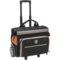 Sac &agrave; outils roulant Tradesman Pro, Polyester balistique, 24 pochettes, Noir/Orange Par Equipment