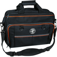 Sac techno Tradesman Pro avec pochette pour ordinateur portable, Polyester, 22 pochettes, Noir/Orange Par Equipment