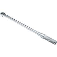 Ratcheting Head Micrometer Torque Wrench, Click, 1/2" Square Drive, 50 - 250 lbf. Ft Par Equipment