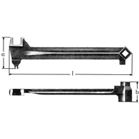 l&eacute;s &agrave; bonde, 2-1/2", Longueur de 15-1/15" Par Equipment
