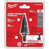 Foret &eacute;tag&eacute; no 8, 1/2" - 1", Incr&eacute;ments de 1/16", Acier rapide Par Equipment