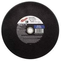 High Speed Cut-Off Wheel, 12" x 1/8", 1" Arbor, Type 1, Aluminum Oxide, 4365 RPM Par Equipment