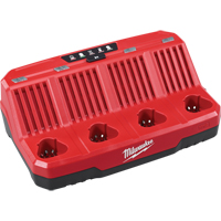 M12 Four Bay Sequential Charger, 12 V, Lithium-Ion Par Equipment