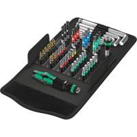 Kraftform Kompakt 100 Screw Driving set 52-PC, 6-1/32" L, Plastic Handle Par Equipment