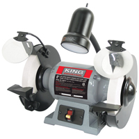 Bench Grinder, 8" Wheel Diameter, 1/2 HP, 1750 RPM Par Equipment