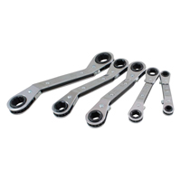Offset Wrench Set, Ratcheting Box, 5 Pieces, Metric Par Equipment