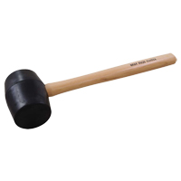 Maillet en caoutchouc, 28 oz, Prise en Bois, 16-3/4" lo Par Equipment