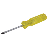 Slotted Screwdriver, 3/16", 6-1/2" L, Plastic Handle Par Equipment