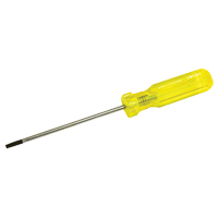 Tournevis &agrave; fente d'&eacute;lectricien, Tige de 5/32", Ronde, 7-3/4" lo, Prise en Plastique Par Equipment