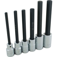 Hex Head Socket Set, Hex, 1/2" Drive, 6 Pcs Par Equipment