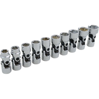 Jeu de douilles cardan, 10 Mcx, Prise de 3/8" Par Equipment