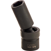 Universal Joint Socket, Impact, 3/8", 1/2" Drive, 6 Points Par Equipment