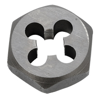 Hex Rethreading Die Nut, 1"/1-1/16" Dia., 1/8"-27 Thread, Carbon Steel/Chromium Steel Par Equipment