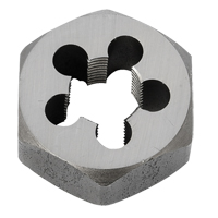 Hex Rethreading Die Nut, 1"/1-1/16" Dia., 3/8"-18 Thread, Carbon Steel/Chromium Steel Par Equipment