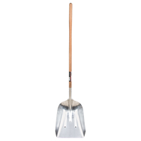 Scoop Shovel, Wood, Aluminum Blade, Straight Handle, 45-3/4" Length TYX063 | Par Equipment