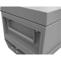 Jobsite Storage Box, 32" x 19" x 17-13/16", Steel, Grey Par Equipment