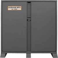 Armoire de rangement avec tablettes pour le chantier, Acier, 47,5 pi³, Gris Par Equipment