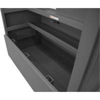 Piano Style Jobsite Storage Box, 60-1/2" W x 34-3/4" D x 49-3/8" H, Grey Par Equipment