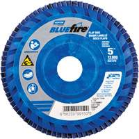 BlueFire R884P Coarse Grit Flap Disc, 5" x 7/8", Type 27, 60 Grit, Zirconia Alumina Par Equipment