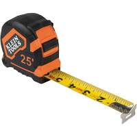 Tape Measure with Belt Clip, 25', 1/16" Graduations Par Equipment