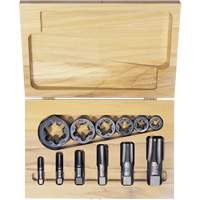 Hexagon Re-threading Tap & Die Set, 12 Pieces Par Equipment