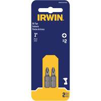 Embouts de tournevis &agrave; ins&eacute;rer, Phillips, #2, Prise 1/4" Par Equipment