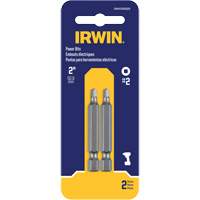 Embouts pour outils &eacute;lectriques, Carr&eacute;e, Embout #2, Longueur 2" Par Equipment