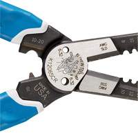 Klein-Kurve&reg; Heavy-Duty Wire Stripper, Cutter & Crimper Multi-Tool, 8-1/4" L, 8 - 20 AWG Par Equipment