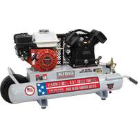 Wheelbarrow Air Compressor, Gas, 10 Gal. (12 US Gal), 150 PSI UAK413 | Par Equipment
