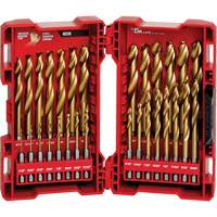 Jeu de forets Shockwave Red Helix, 29 morceaux, Titane Par Equipment