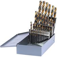 Drillco&reg; Metric Jobber Length Drill Bit Set, 25 Pieces, High Speed Steel Par Equipment