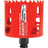 Scie cloche pour bois et m&eacute;tal, 3", Profondeur de la coupe 2-3/8", Carbure Par Equipment