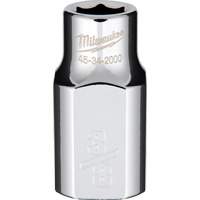 SAE Socket with Four Flat Sides, 3/8", 1/2" Drive, 6 Points Par Equipment