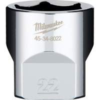 Metric Socket with Four Flat Sides, 22 mm, 3/8" Drive, 6 Points Par Equipment