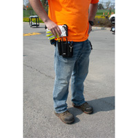 Lineman's Tool Pouch, Multiple Tool Holder, Leather, 3 Pockets Par Equipment