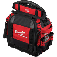 PackOut 15" Structured Tool Bag, Ballistic Polyester, 65 Pockets, Red Par Equipment