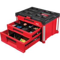 Boîte à outils avec 3 tiroirs PackOut<sup>MC</sup>, 22-1/5" la x 14-3/10" h, Rouge UAW032 | Par Equipment