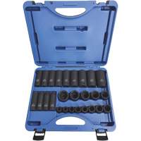 PS2612SD Socket Sets - Regular, 26 Pcs, Impact, 1/2" Drive Size Par Equipment